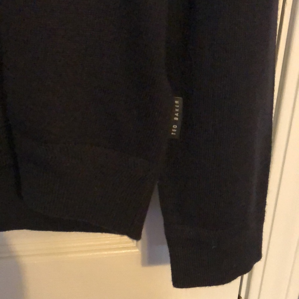 Ted Baker London Patch Pocket Crewneck in Navy - Picture 12 of 14